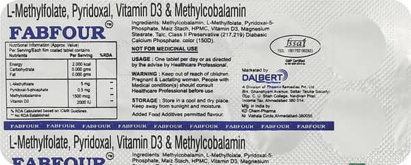 Fabfour Strip Of 10 Tablets