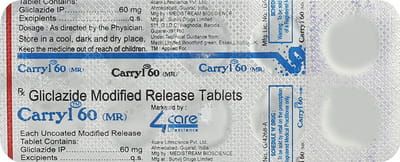 Carryl 60 Mr Strip Of 10 Tablets