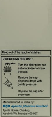 Apdrops Bottle Of 5ml Eye Drops