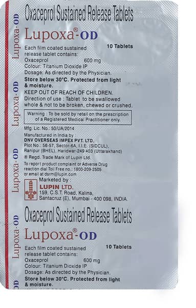 Lupoxa Od 600mg Strip Of 10 Tablets