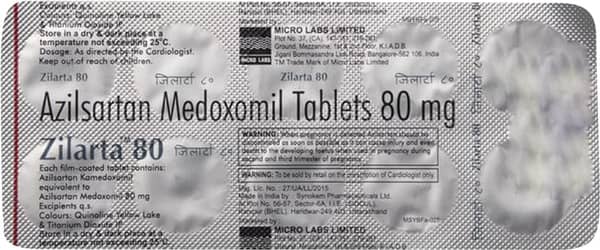 Zilarta 80 Strip Of 10 Tablets