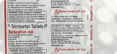 Teledin 40 Strip Of 10 Tablets