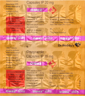 Omez 20 Strip Of 20 Capsules