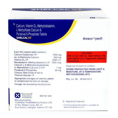 Shelcal Xt Strip Of 15 Tablets