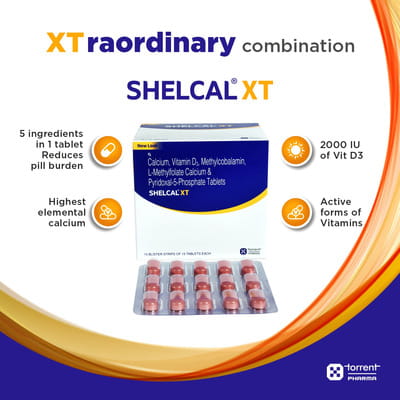Shelcal Xt Strip Of 15 Tablets