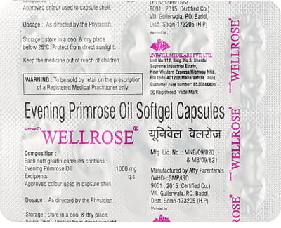 Wellrose Strip Of 10 Capsules