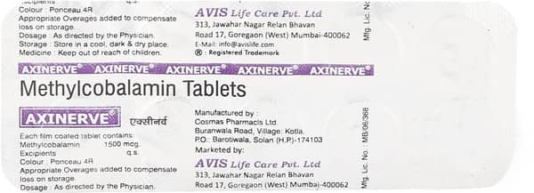 Axinerve Strip Of 10 Tablets