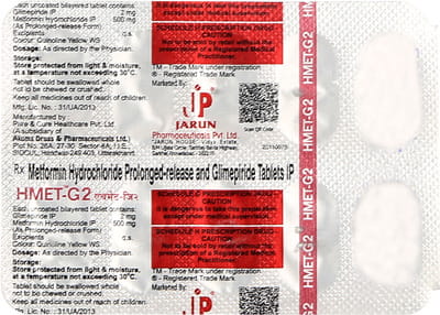 Hmet G2 Strip Of 10 Tablets