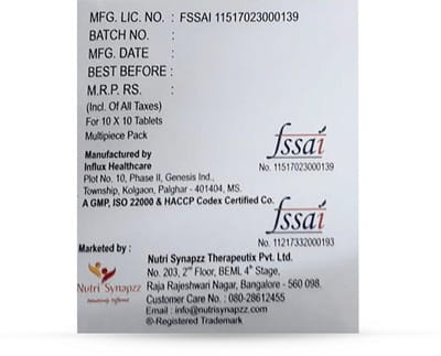 10 टैबलेट्स की डी फ्रॅग स्ट्रिप (लाल)