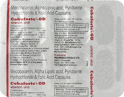 Cobaforte Od Strip Of 10 Capsules
