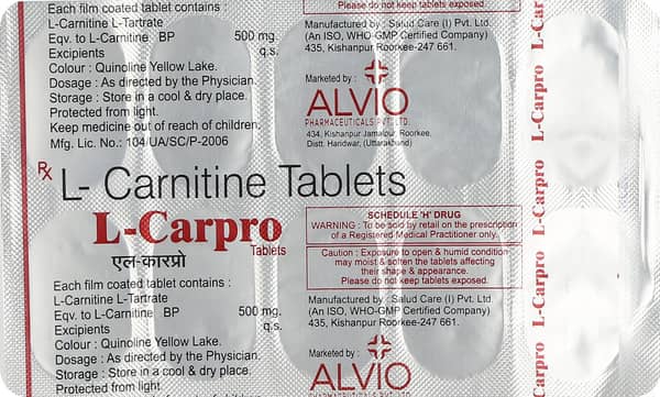 L Carpro 500 Strip Of 10 Tablets