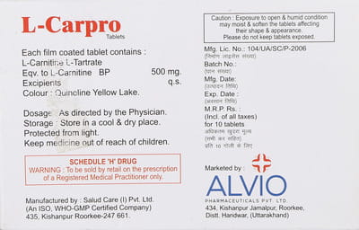 L Carpro 500 Strip Of 10 Tablets