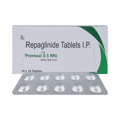Premeal 0.5 Strip Of 10 Tablets