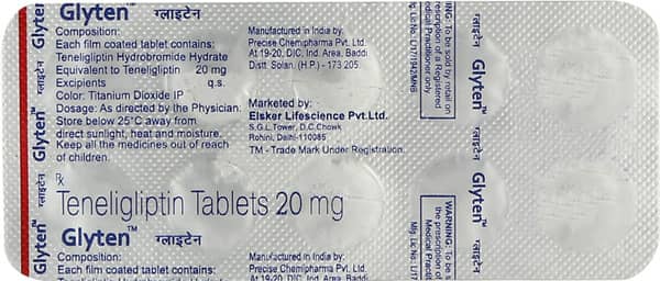 Glyten 20Mg Strip Of 10 Tablets
