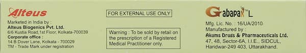 Gabapax L Tube Of 30gm Gel