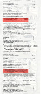 Telmijub Beta 50Mg Strip Of 10 Tablets