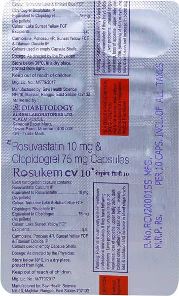 Rosukem Cv 10 Strip Of 10 Capsules
