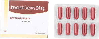 Onitraz Forte 200mg Strip Of 10 Capsules