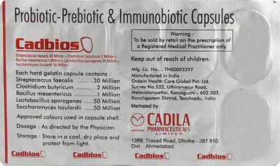 Cadbios Strip Of 10 Capsules