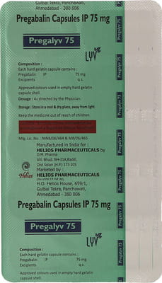 Pregalyv 75mg Strip Of 10 Capsules
