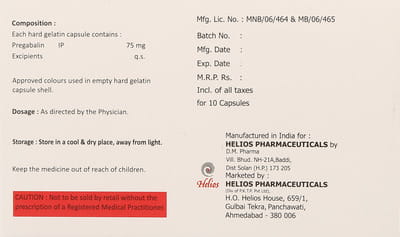 Pregalyv 75mg Strip Of 10 Capsules