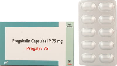 Pregalyv 75mg Strip Of 10 Capsules
