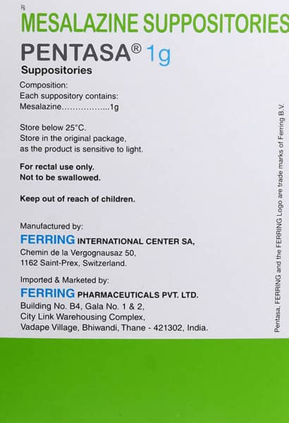 Pentasa Suppositories 28'S