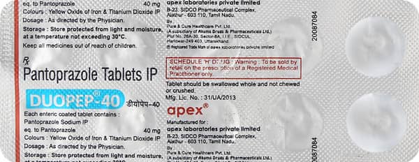 Duopep 40Mg Strip Of 10 Tablets