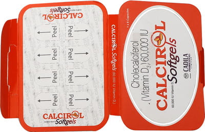 Calcirol 60k Strip Of 8 Softgel Capsules