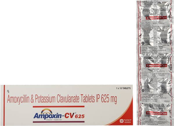 Ampoxin Cv 625mg Strip Of 10 Tablets