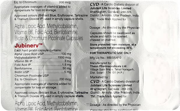 Jubinerv Strip Of 10 Capsules