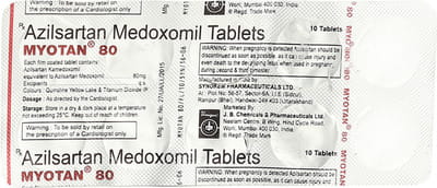 Myotan 80mg Strip Of 10 Tablets