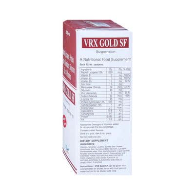 Vrx Gold Sf Bottle Of 200ml Suspension