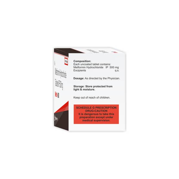 Metfo 500mg Strip Of 10 Tablets