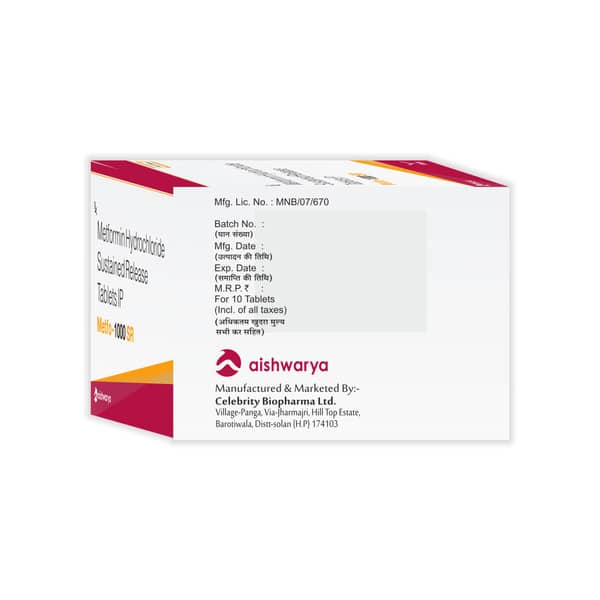 Metfo 1000mg Sr Strip Of 10 Tablets