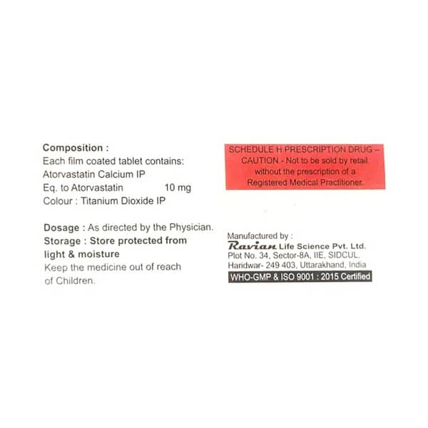 Tritastatin 10Mg Strip Of 10 Tablets
