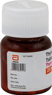 Thyronorm 25mcg Bottle Of 120 Tablets