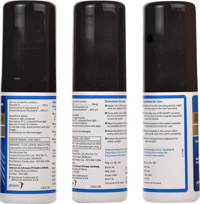 Regaine 5% Bottle Of 60ml Solution (Pack Of 3)