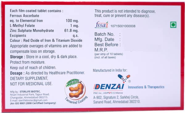 Caire Xt Strip Of 10 Tablets
