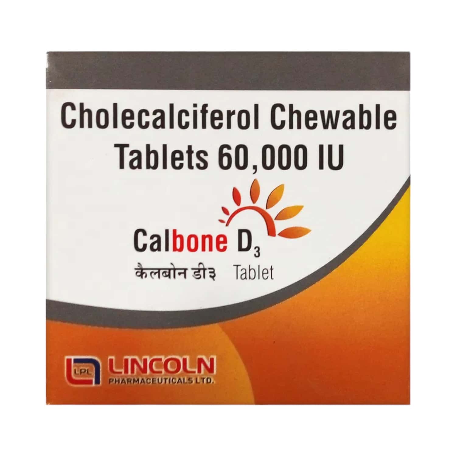 Calbone D3 60000 IU Chewable Tablet (4): Uses, Side Effects, Price ...