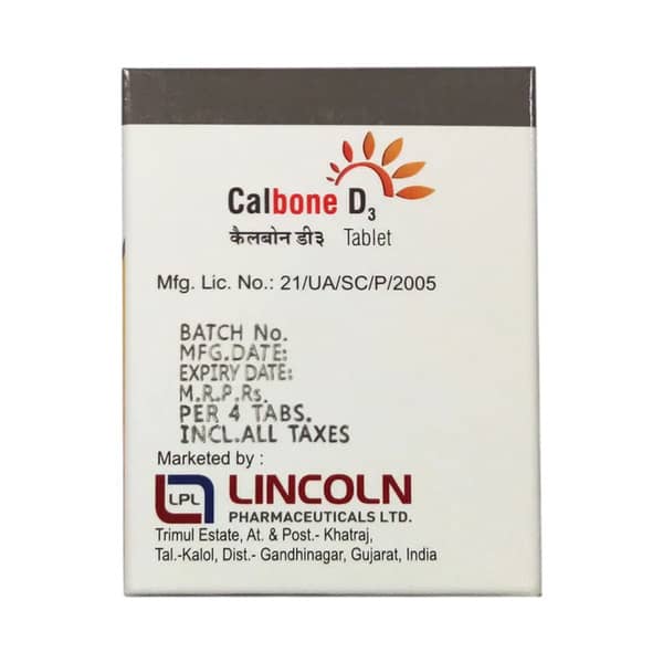 Calbone D3 60k Strip Of 4 Chewable Tablet