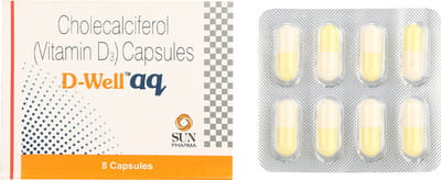 D Well Aq Strip Of 8 Capsules