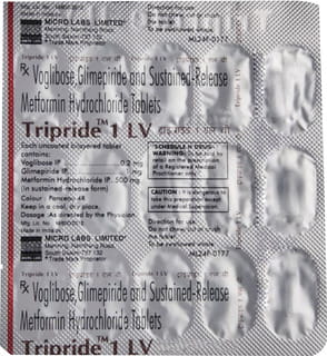Tripride 1 Lv Strip Of 15 Tablets