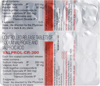Valprol Cr 300mg Strip Of 15 Tablets