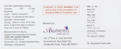 Goodova L 2.5mg Strip Of 5 Tablets