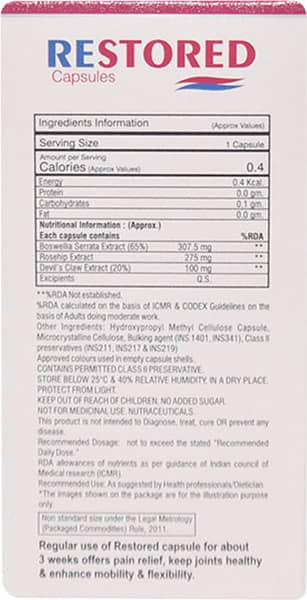 Restored Bottle Of 30 Capsules