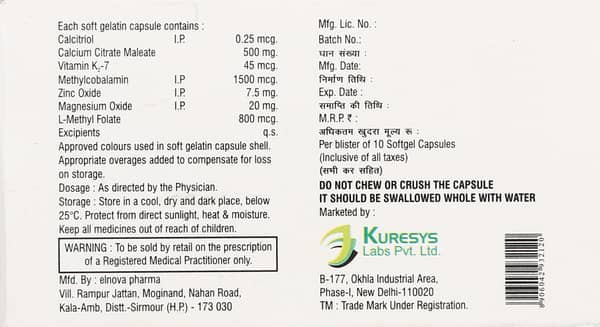 Caltock M2 Strip Of 10 Softgel Capsules