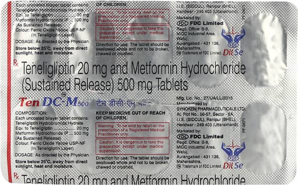 Ten Dc M 500 Strip Of 10 Tablets