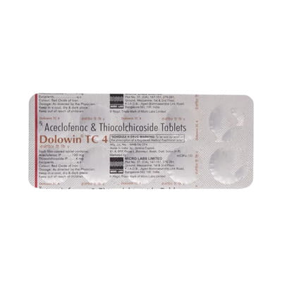 Dolowin Tc 4 Strip Of 10 Tablets