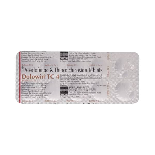 Dolowin Tc 4 Strip Of 10 Tablets